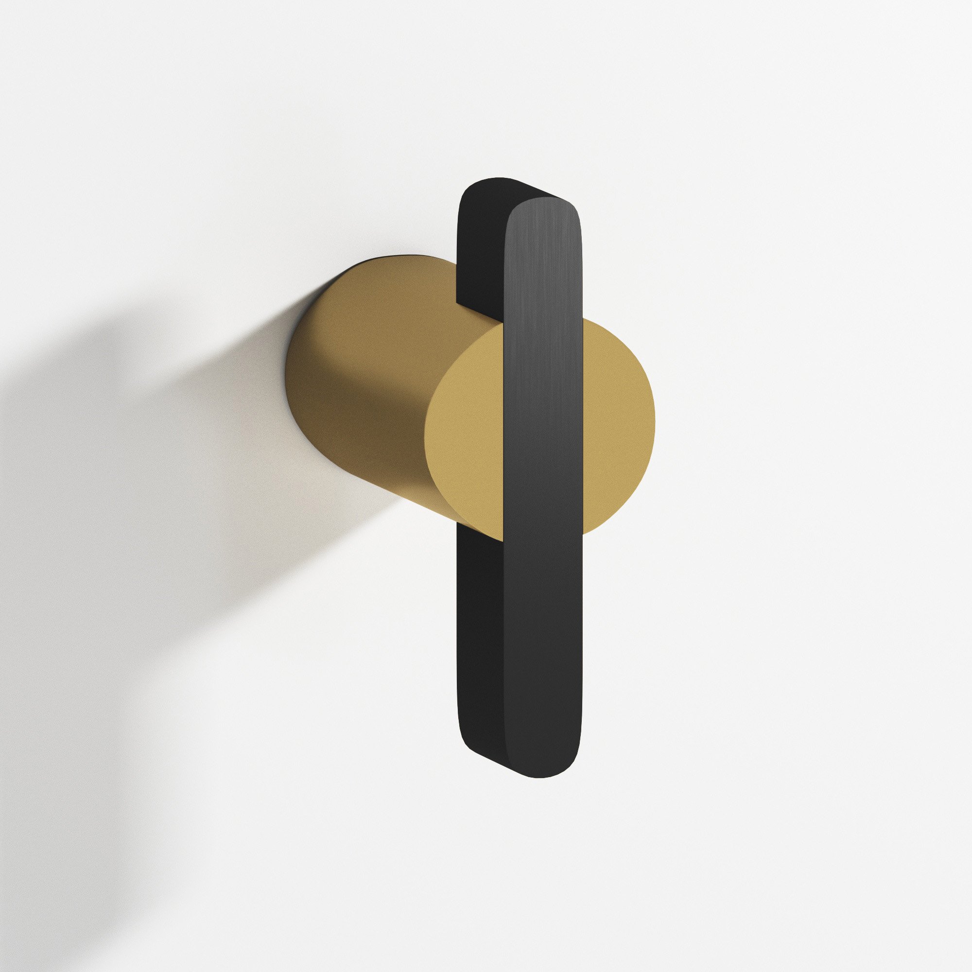 Colonial-Bronze-Series-1330_1331_3a-in-Satin-Brass-with-Matte-Satin-Black-4XM19